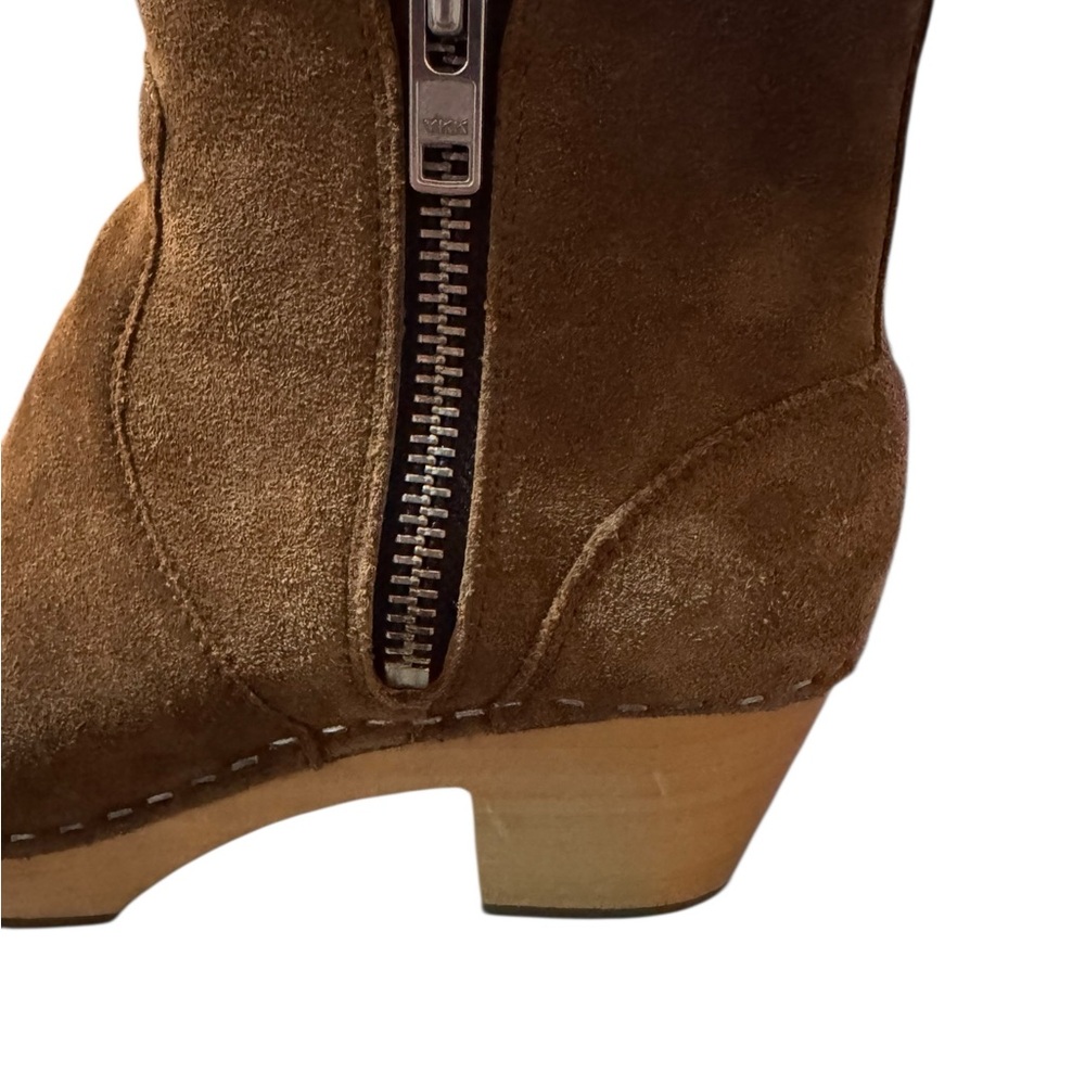 New SWEDISH HASBEENS Zip it Emy Suede - Picture 3 of 14